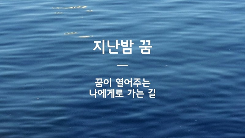 지난밤 꿈 썸네일